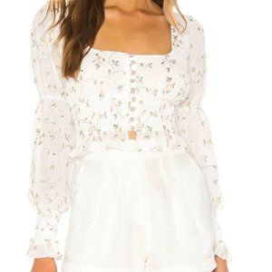 Majorelle EMERSON TOP in WHITE FIELD